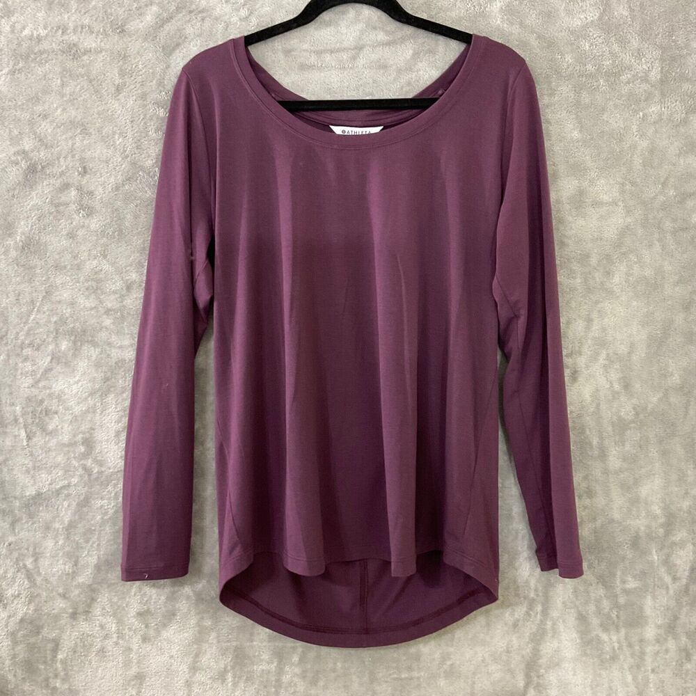 Athleta Purple High-Low Tunic Blouse